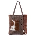 Refined Leather And Hair On Bag