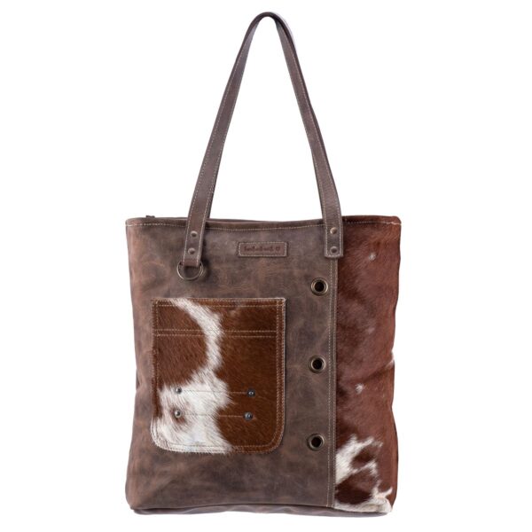 Refined Leather And Hair On Bag