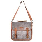 Bedazzled Leather And Hair On Bag - Image 3