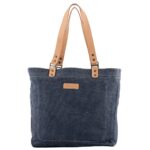 Buy Vuierra Tote Bag Online in USA-Dark Blue Tote Bag-Sixtease Bags
