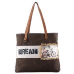 Buy Dream Tote Bag Online-Upcycled Canvas Bag-Sixtease Bags