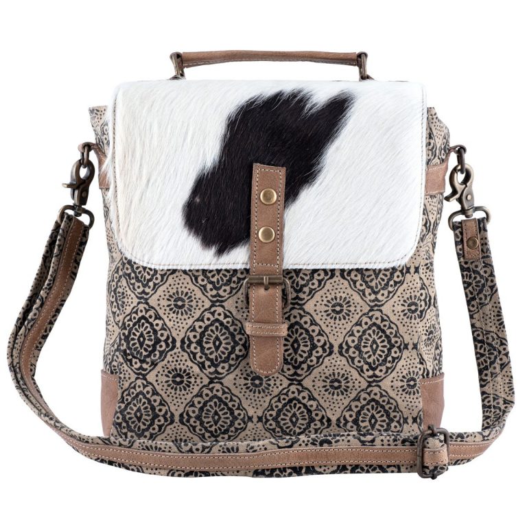 Buy Stencil Shoulder Bag Online-Upcycled Canvas Bag-Sixtease Bags