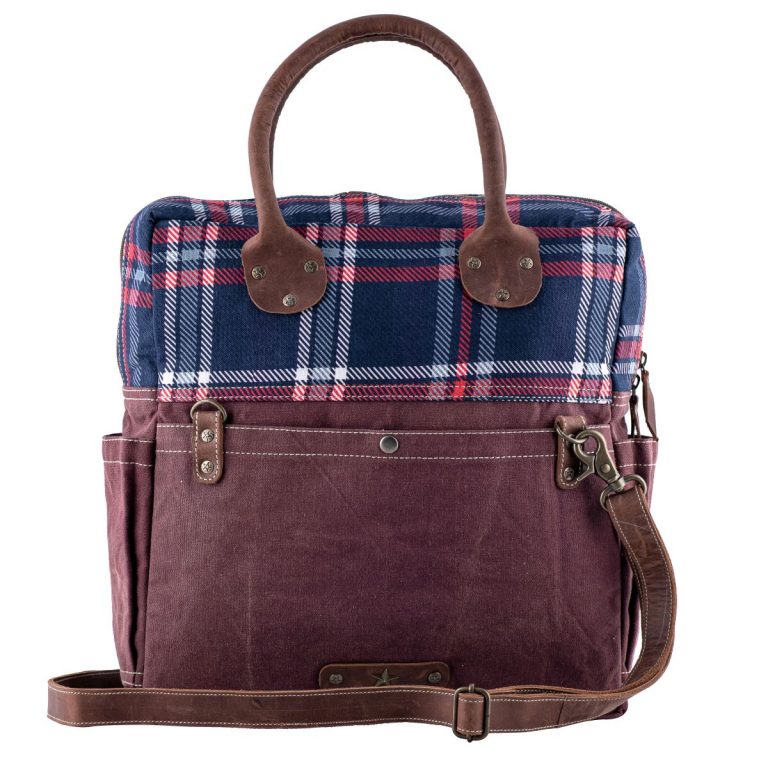 Buy Checky Checks Laptop & Messenger Bag Online-Sixtease Bags