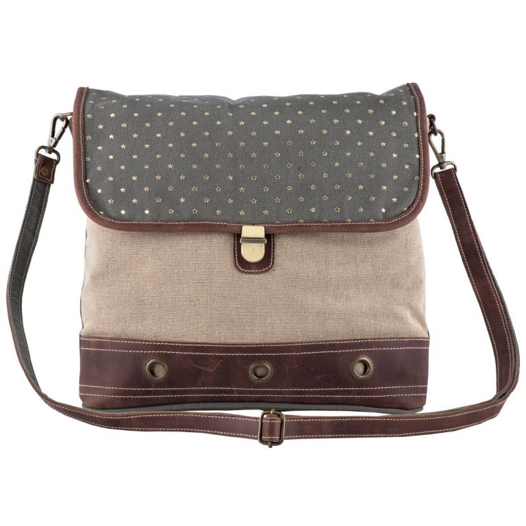 Buy Star Flap Shoulder Bag Online-Upcycled Canvas Bag-Sixtease Bags