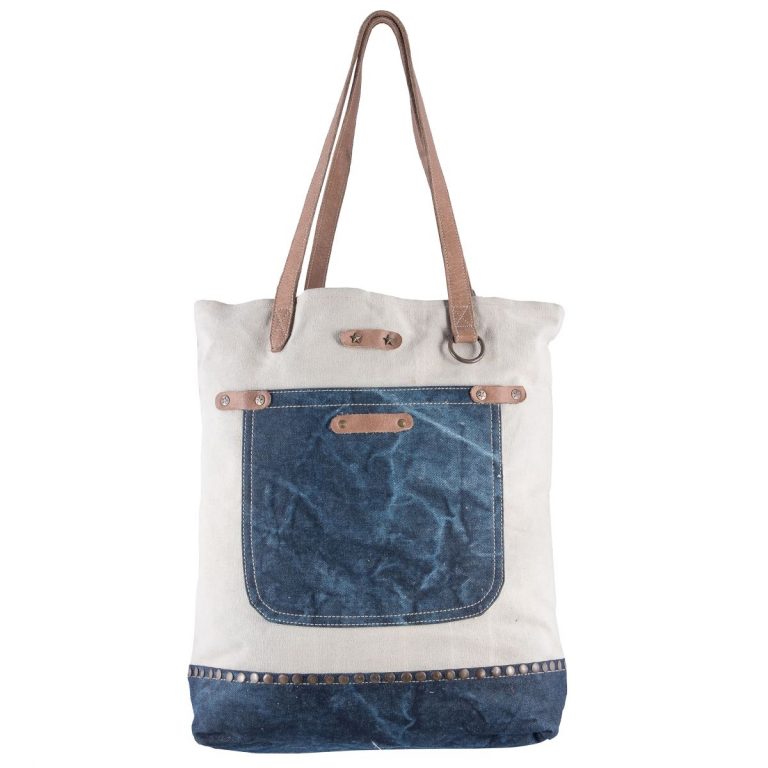 Buy Serge De Nimes Tote Bag Online-White Color Tote Bag-Sixtease Bags
