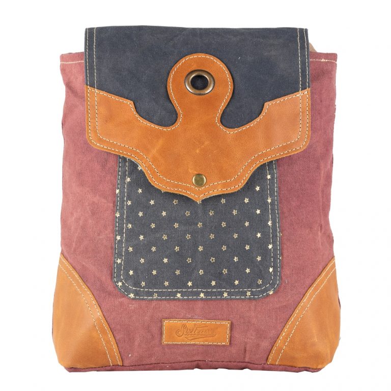 Buy Archer Backpack Online-Upcycled Canvas Bag-Sixtease Bags