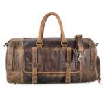Buy Shelta Brown Leather Bag Online-Duffle Bags in USA - Sixtease Bags