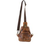 Buy Sicily Leather Bag-Brown Small & Crossbody Bags-Sixtease Bags