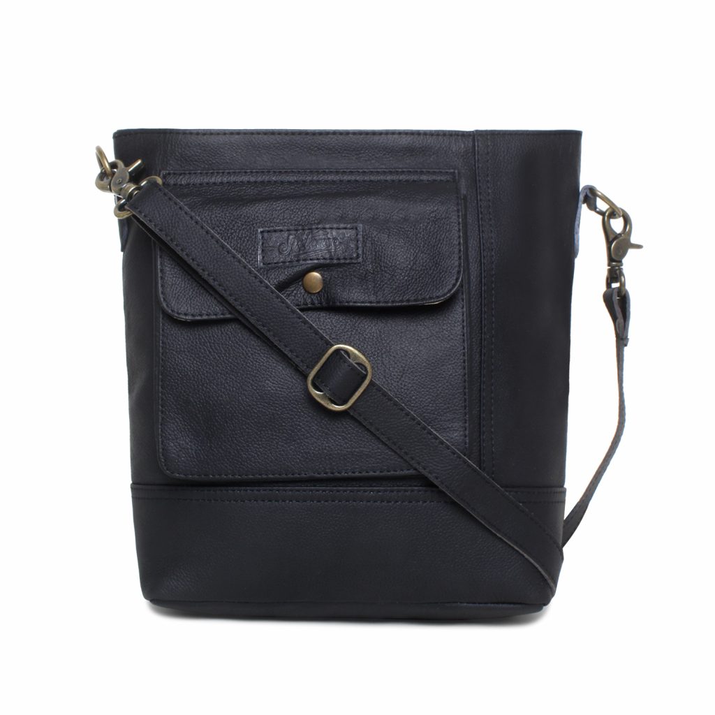 The Ultimate Black Leather Shoulder Bag: The Perfect Accessory for Any Outfit -sixtease bags